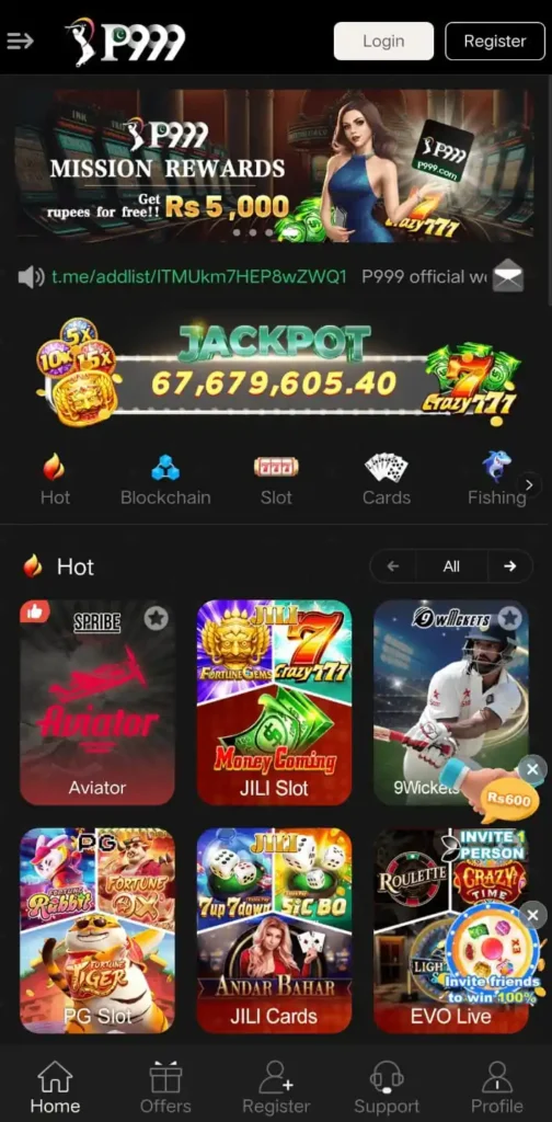 P999 Earning Platform
